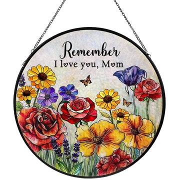 Hummingbird Stained Glass Sun Catcher – Handmade Window Hanging Gift for Bird Lovers