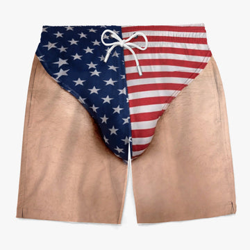 Funny PatrioticMen Swim Trunks