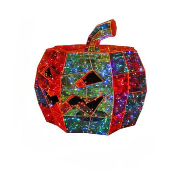 Iridescent Pumpkin Light | Prism-Effect Pumpkin Art Sculpture Night Light