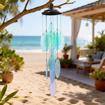 Stained Glass Wind Chimes for Outside – Handcrafted Windchimes