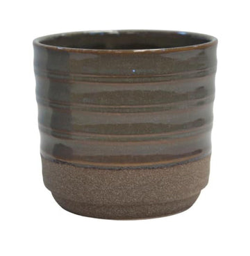 Sage Green Reactive Glaze Ceramic Planter – 5.5 Inch Indoor/Outdoor Pot
