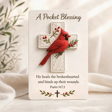 Handmade 3D Portable Bird Pocket Cross