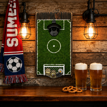 Soccer Field Bottle Opener Wall Decor
