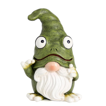 Outdoor Garden Frog Gnome Statue, Garden Gnomes Outdoor Figurine
