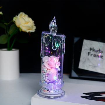 Realistic Rose Candle Lights — Battery-Powered, Smoke-Free LED Roses