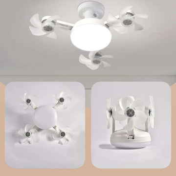 Remote-Controlled LED Ceiling Fan Light