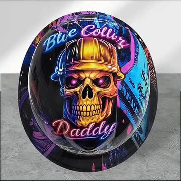 lue Collar Daddy Hydro-Dipped Hard Hat