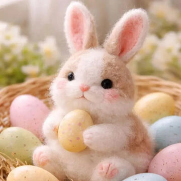 Handmade Needle Felted Easter Animals